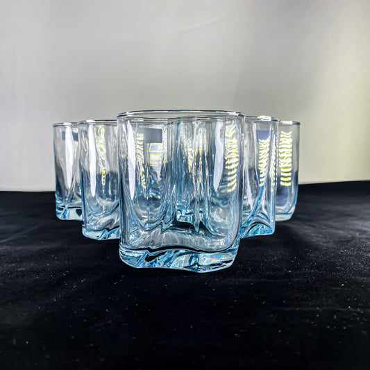 6 PCS CRYSTAL CLEAN GLASS FOR JUICE, WATER, DRINK  355ml