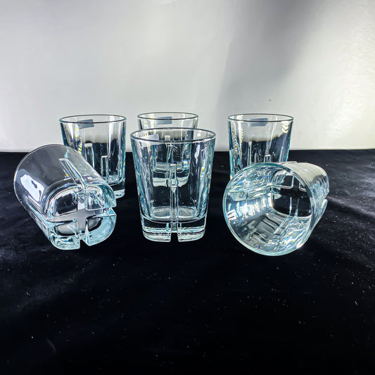 6 PCS CRYSTAL CLEAN WATER GLASS SET FOR JUICE OR DRINK ETC 200ml