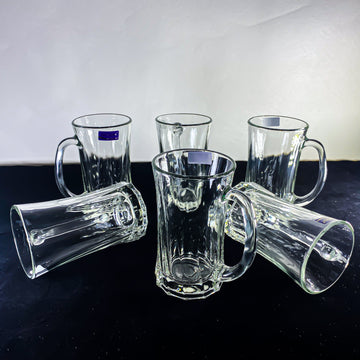 RADIANT CRYSTAL GLASS MUG SET FOR WATER AND JUICE , 320ml