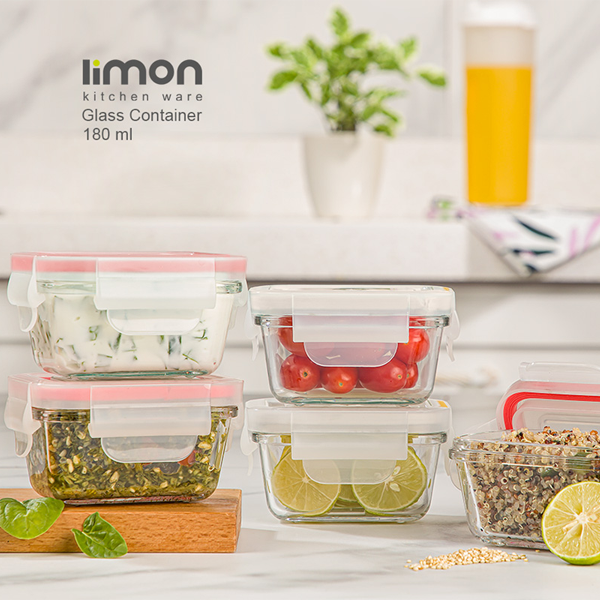 Limon Glass Container 180ml