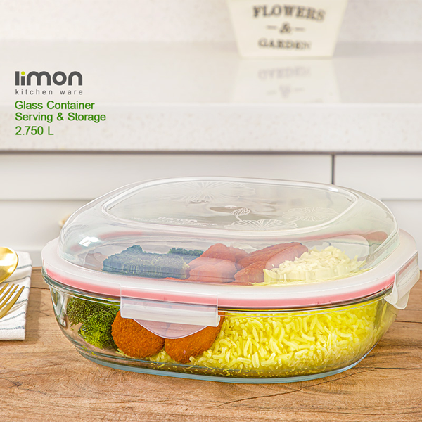 Limon Glass Serving & Storage Container