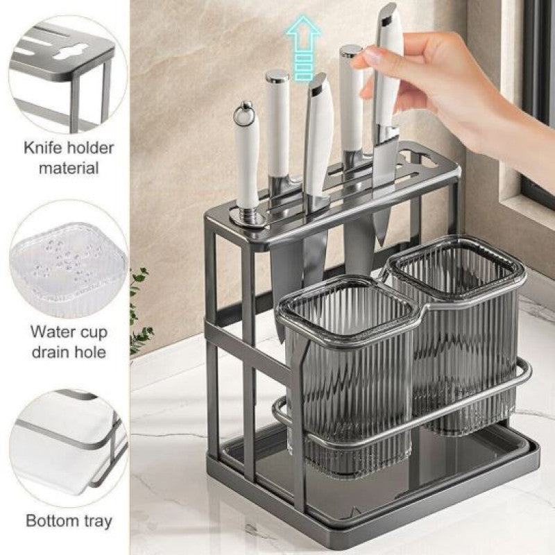 Kitchen Cutlery Holder Spoon Fork Storage Rack Organizer Utensils Chopstick Box
