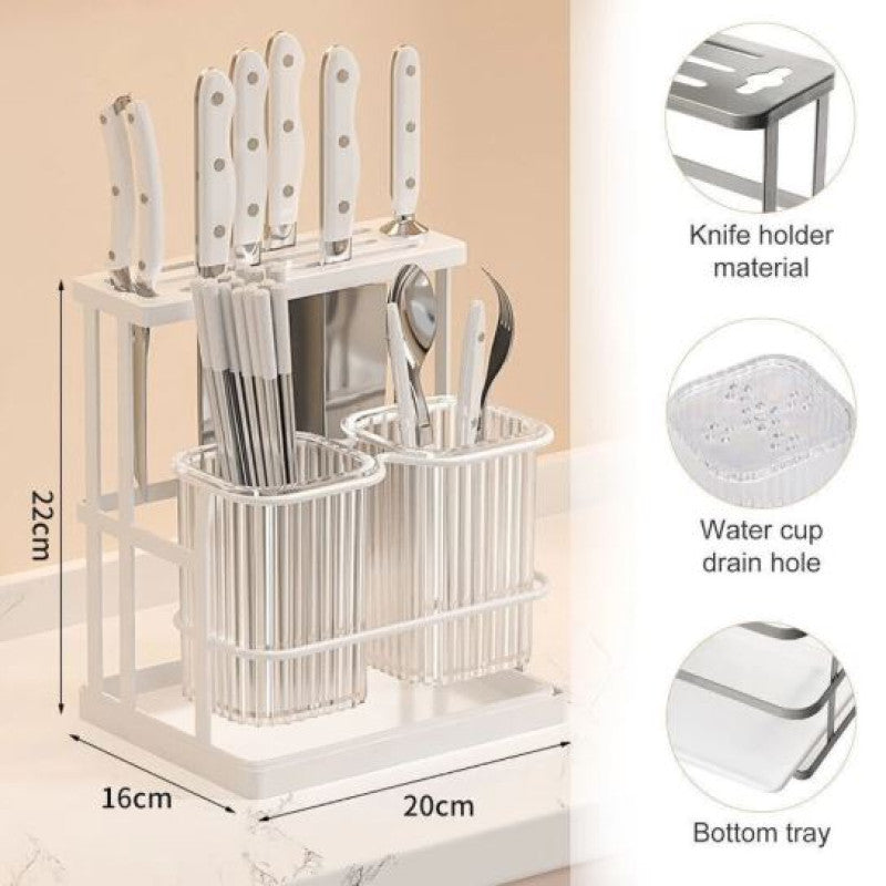 Kitchen Cutlery Holder Spoon Fork Storage Rack Organizer Utensils Chopstick Box