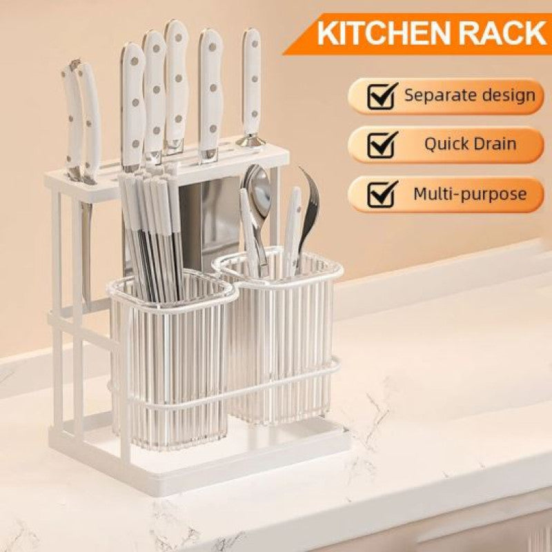 Kitchen Cutlery Holder Spoon Fork Storage Rack Organizer Utensils Chopstick Box