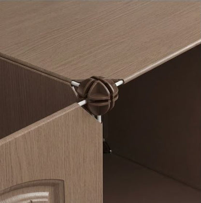 Large DIY Modular Wardrobe – Portable Cube Storage Closet with Hanging Rod, Shelves & Integrated Shoe Rack