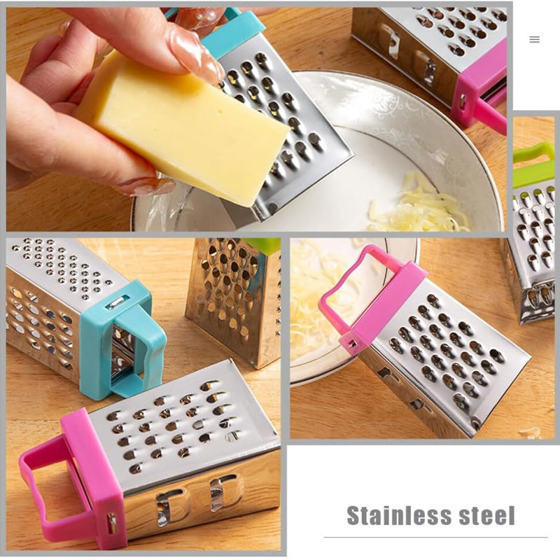 Mini Four Sided Grater Stainless Steel