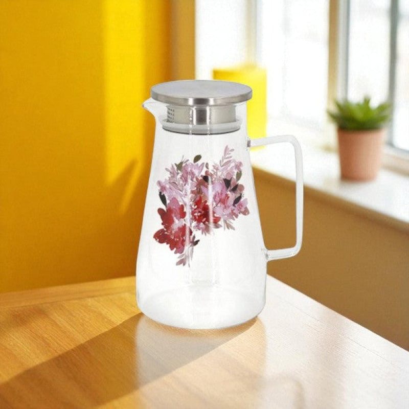 Red Glass Jug Angela 12c-MK49