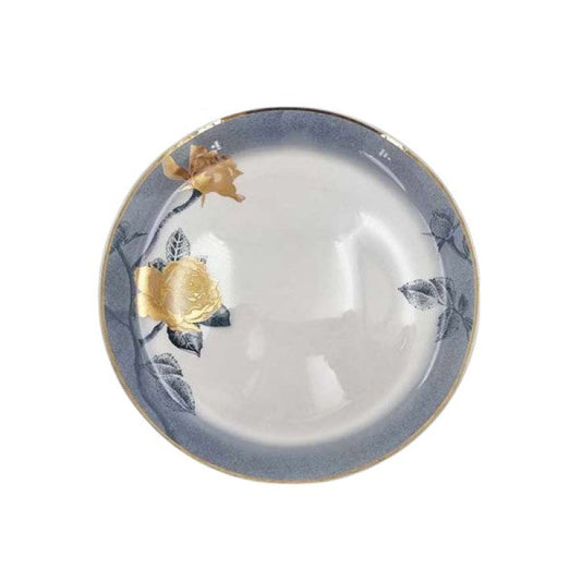 8 Inch Porcelain Single Plate Angela MK117 | Elegant Tableware Adornia Pakistan