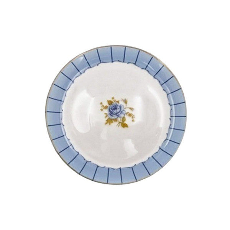 8 Inch BlueRose Porcelain Plate Angela | Elegant Small Dinner Plate Adornia Pakistan