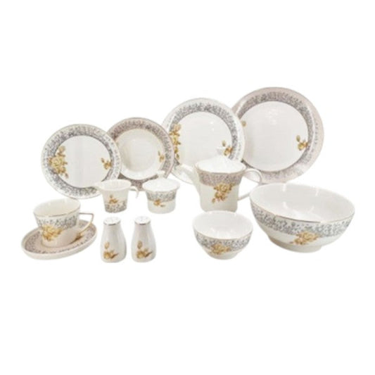 47PCS Dinner Set G-FLOWER (MK406) – Elegant Full Crockery Collection | Premium Ceramic Tableware