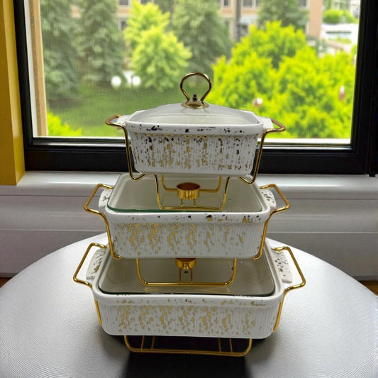 Classic White Porcelain Serving Bowl with Lid – Professional Chef Design