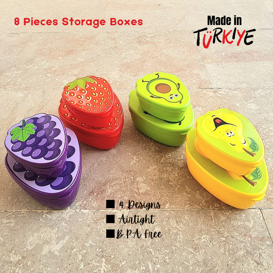 8 Pcs Storage Boxes - Airtight