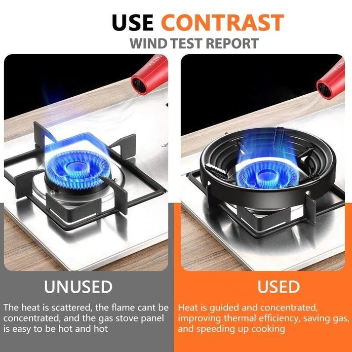 Home Gas Stove Fire And Windproof Energy Saving Stand (Metal)