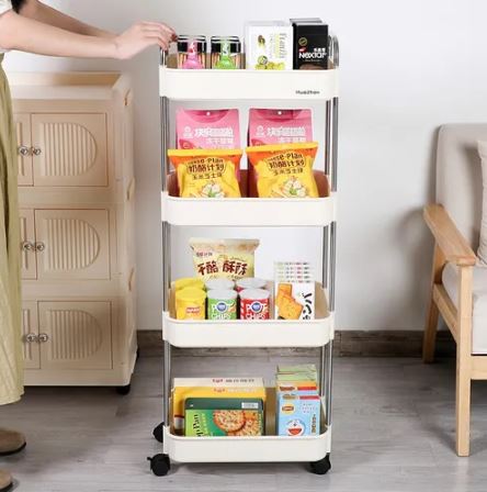 The GlideStack Slim Storage Utility Cart Narrow Trolley