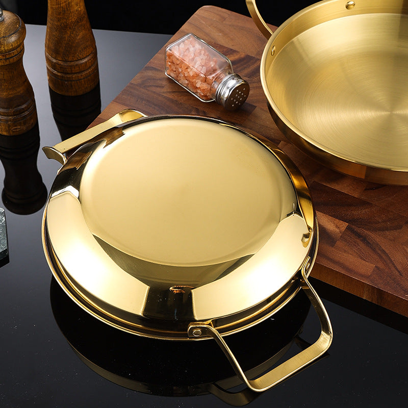 Stainless Steel Golden Wok