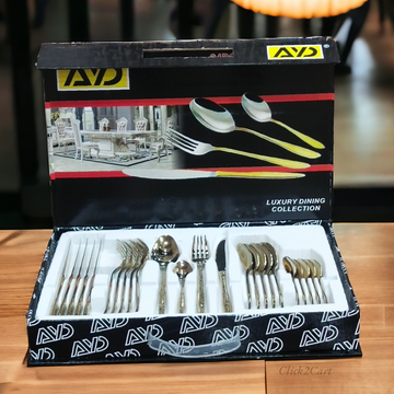 Ayd 24 Pcs Cutlery Set (Golden)