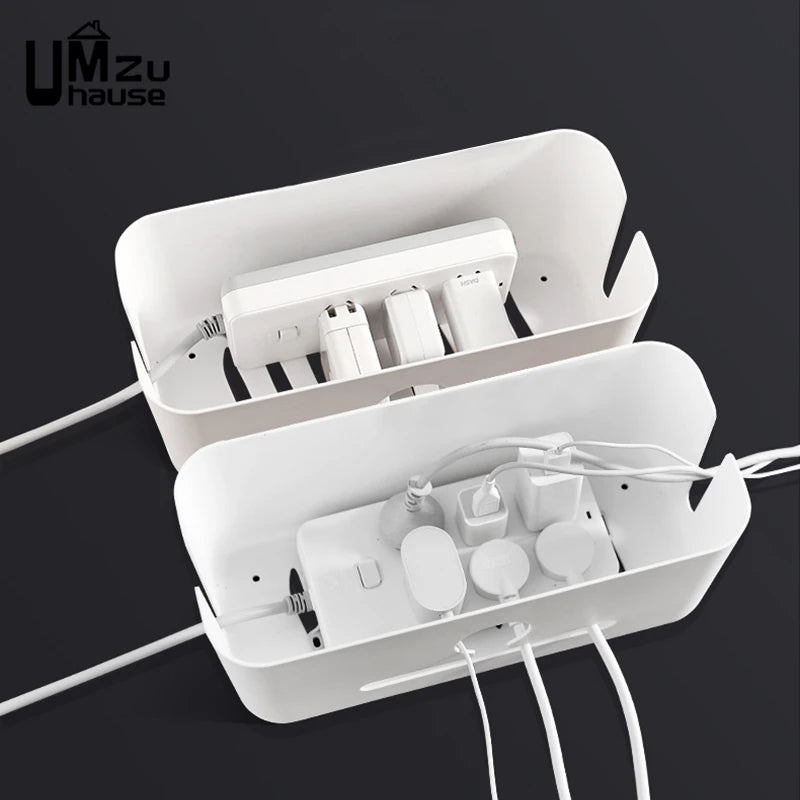 Power Socket Storage Box With Mobile Holder