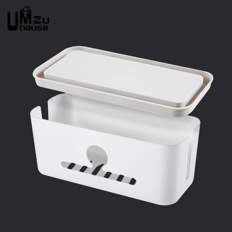 Power Socket Storage Box With Mobile Holder