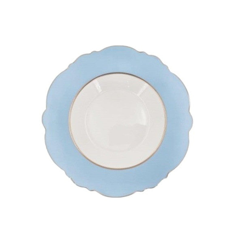 9 Inch Sky Blue Porcelain Plate | Elegant Tableware Adornia Pakistan