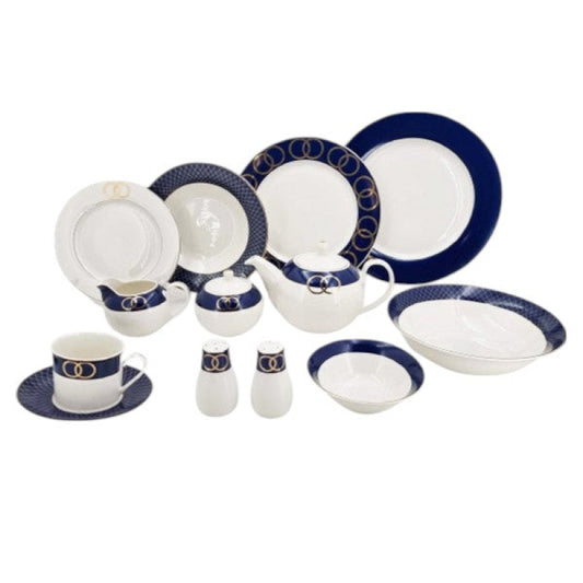 47P 6-Person Dinner Set Angela 1c (RM211) – Elegant Full Crockery Collection | Premium Ceramic Tableware