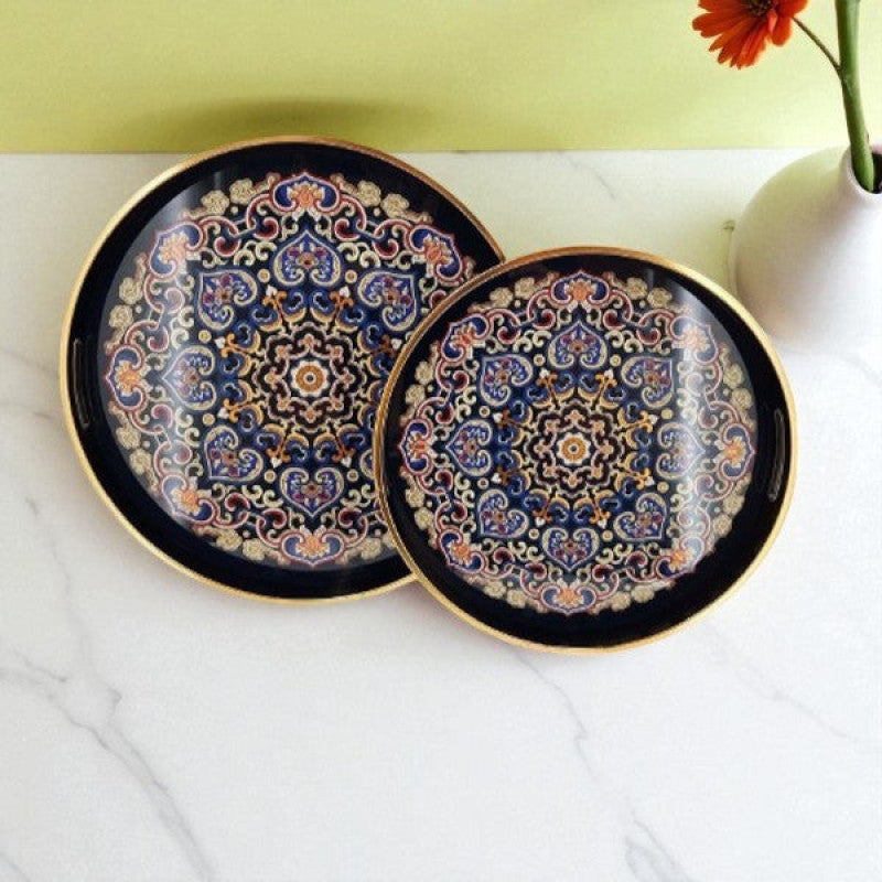 2Ps Round Serving Tray ANGELA 4c-RY136