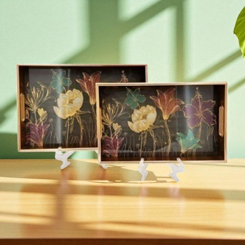 2Pcs Rect Serving Tray 4c-RY250