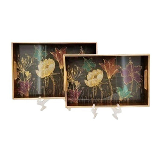 2Pcs Rect Serving Tray 4c-RY250