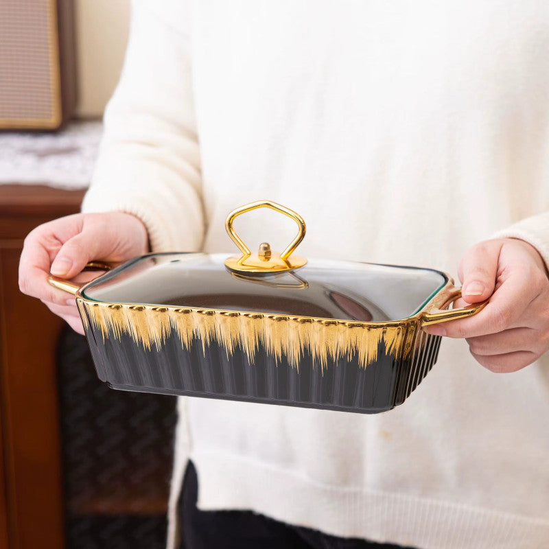 3 Pcs Ceramic Warming Tray