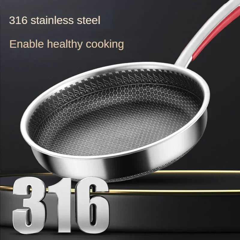 Stainless Steel Non-Stick Frying Pan – Honeycomb
