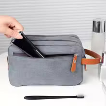 Dual Pocket Travel Toiletry Bag – Waterproof Hanging Travel