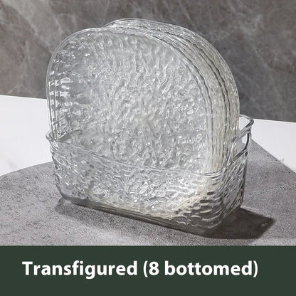 8-Piece Plastic Bone Plates – Small Snack & Dining Dishes