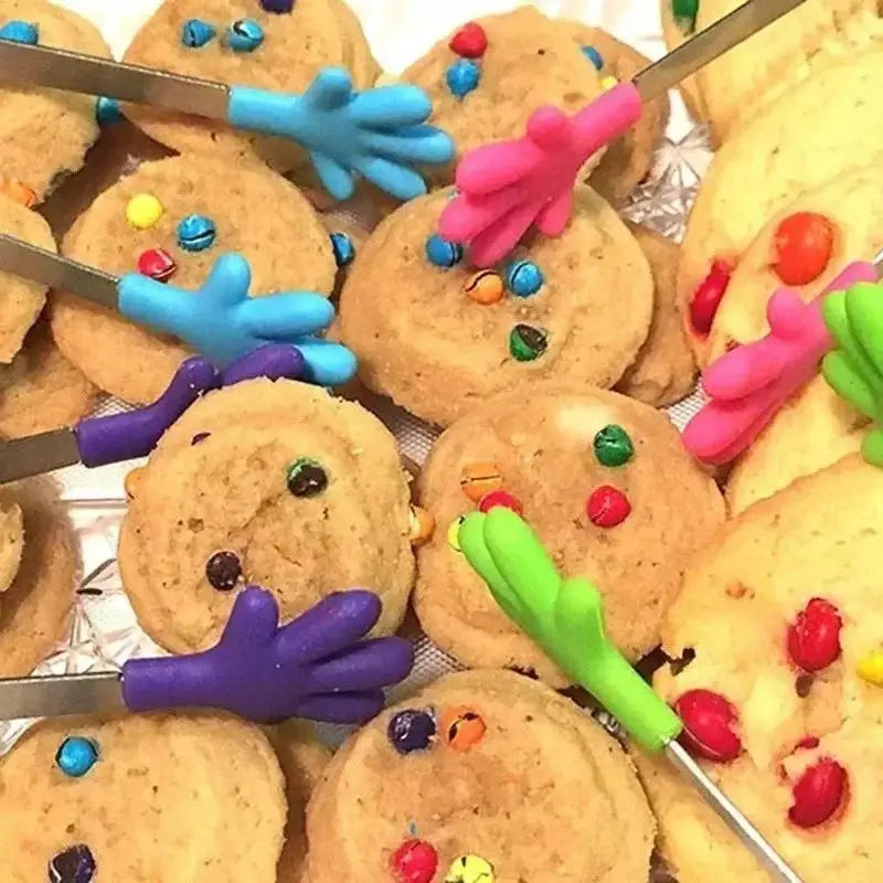 Colorful Silicone Food Clip with Stainless Steel Handle