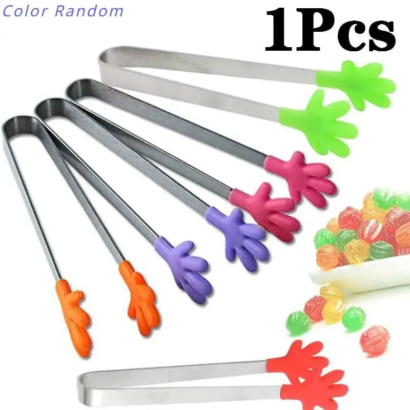 Colorful Silicone Food Clip with Stainless Steel Handle