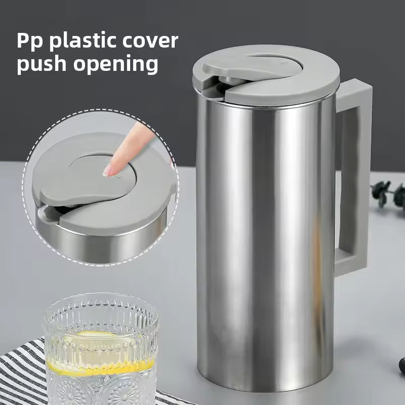 Stainless Steel Hot & Cold Water Pot – Large Capacity