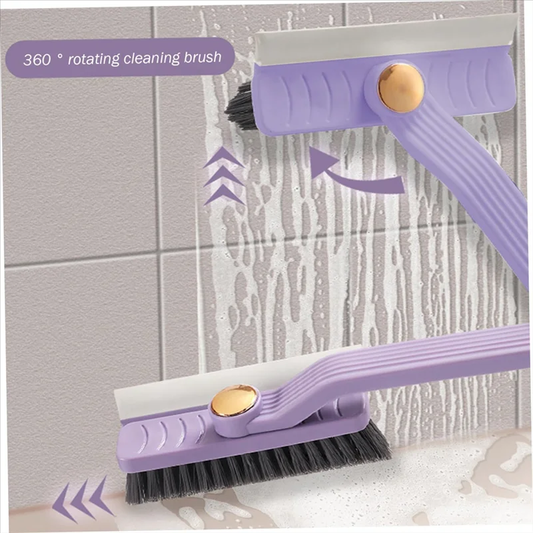 360° Multi-Function Rotating Crevice Cleaning Brush – Hard-Bristled Space Cleaner