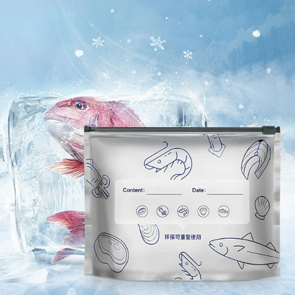 FreezeMate Resealable Foil Zip Bags (10 Pcs)