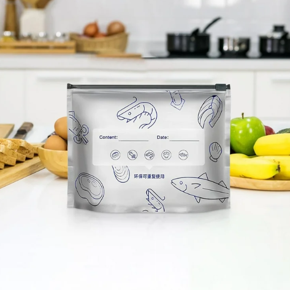 FreezeMate Resealable Foil Zip Bags (10 Pcs)