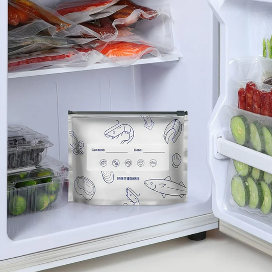 FreezeMate Resealable Foil Zip Bags (10 Pcs)