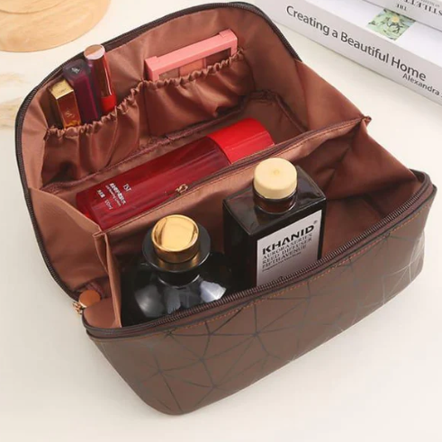 Diamond PU Travel Cosmetic Pouch