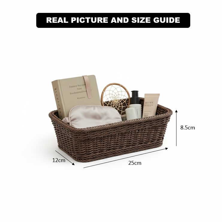 Handmade Rectangular Basket (51046) by Ziba