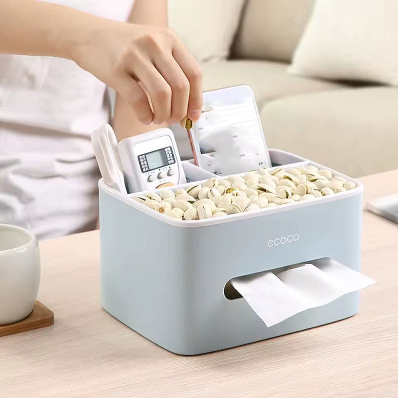 Nordic Style Tissue Box – Waterproof 2-Compartment Holder