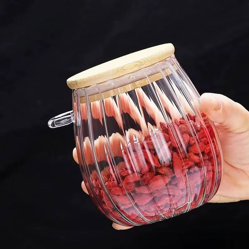 Glass Storage Jar With Spoon