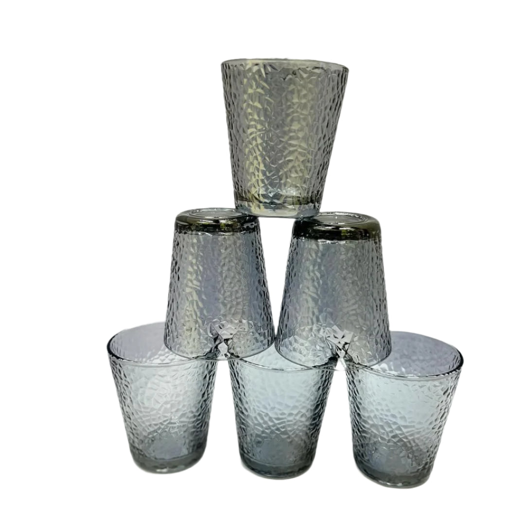 Pebble Textured Glass Set