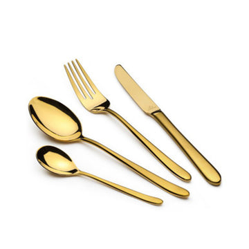 Arshia Stainless Steel Cutlery Set 86pcs Gold