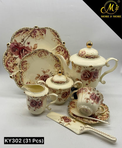 Royal Albert Style Tea Set – Design : KY302