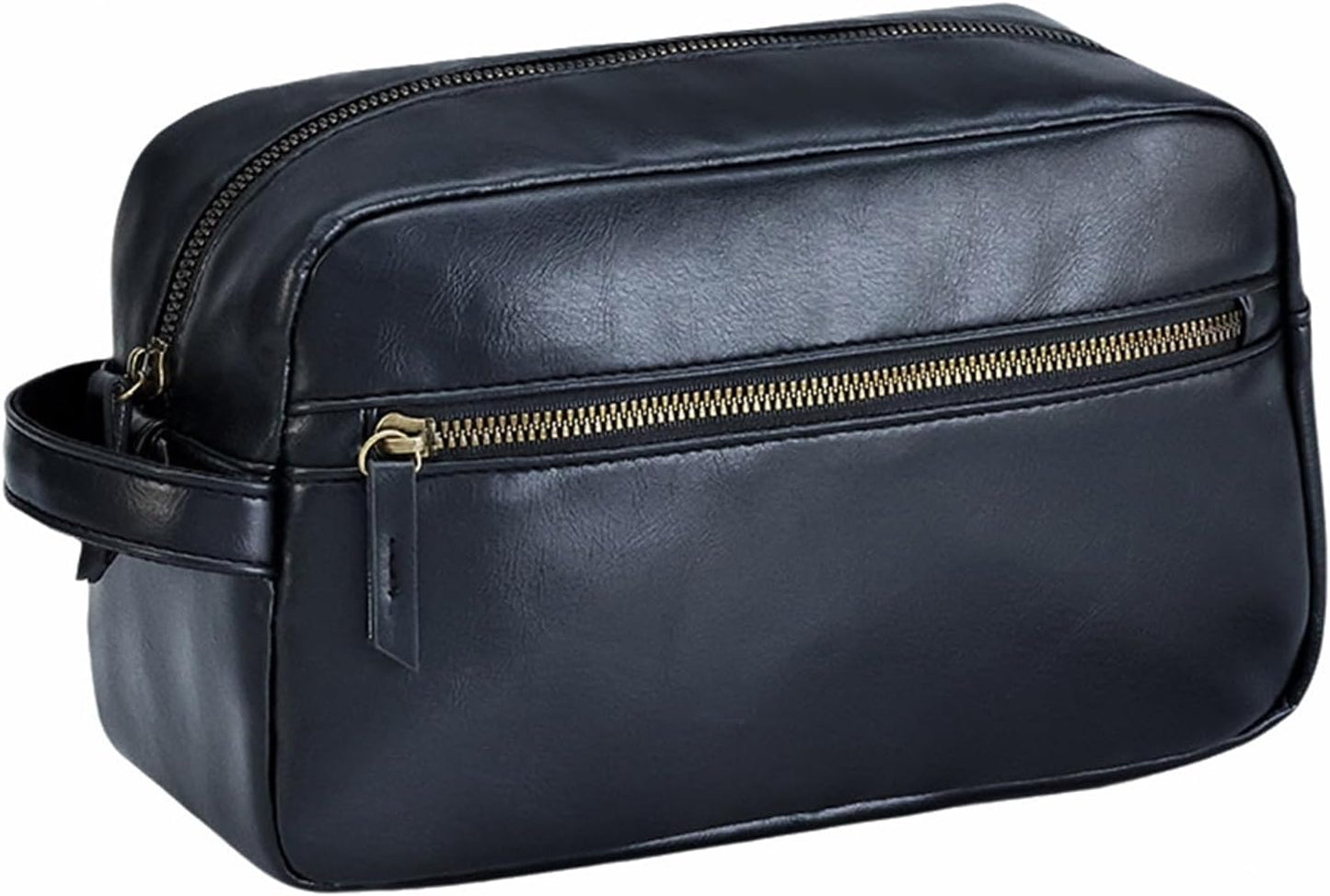 Large Toiletry Bag for Men and Women for Travel Waterproof Shaving Kit Bathroom Toiletry Organizer Leather Cosmetic Bags