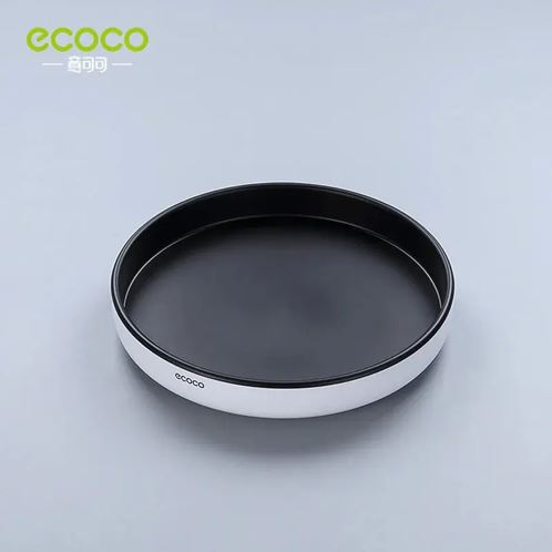 ECOCO Turntable Cupboard Organizer, 360 Rotating Seasoning Storage Rack Organizer Shelf Oil and Non-Slip Kitchen Accessories Multifunctional