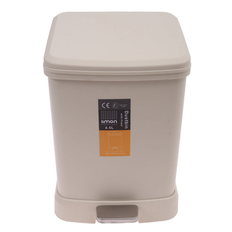 Limon Smart Bin 4.5L Pedal-Operated Trash Can with Detachable Inner Basket – Compact Waste Bin for Home & Office | Adornia.pk