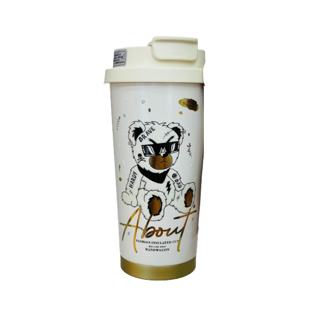 Stylish Bear Vacuum Insulated Flask