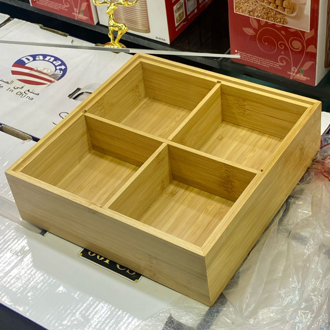 Wooden Dry Fruit Serving Dish